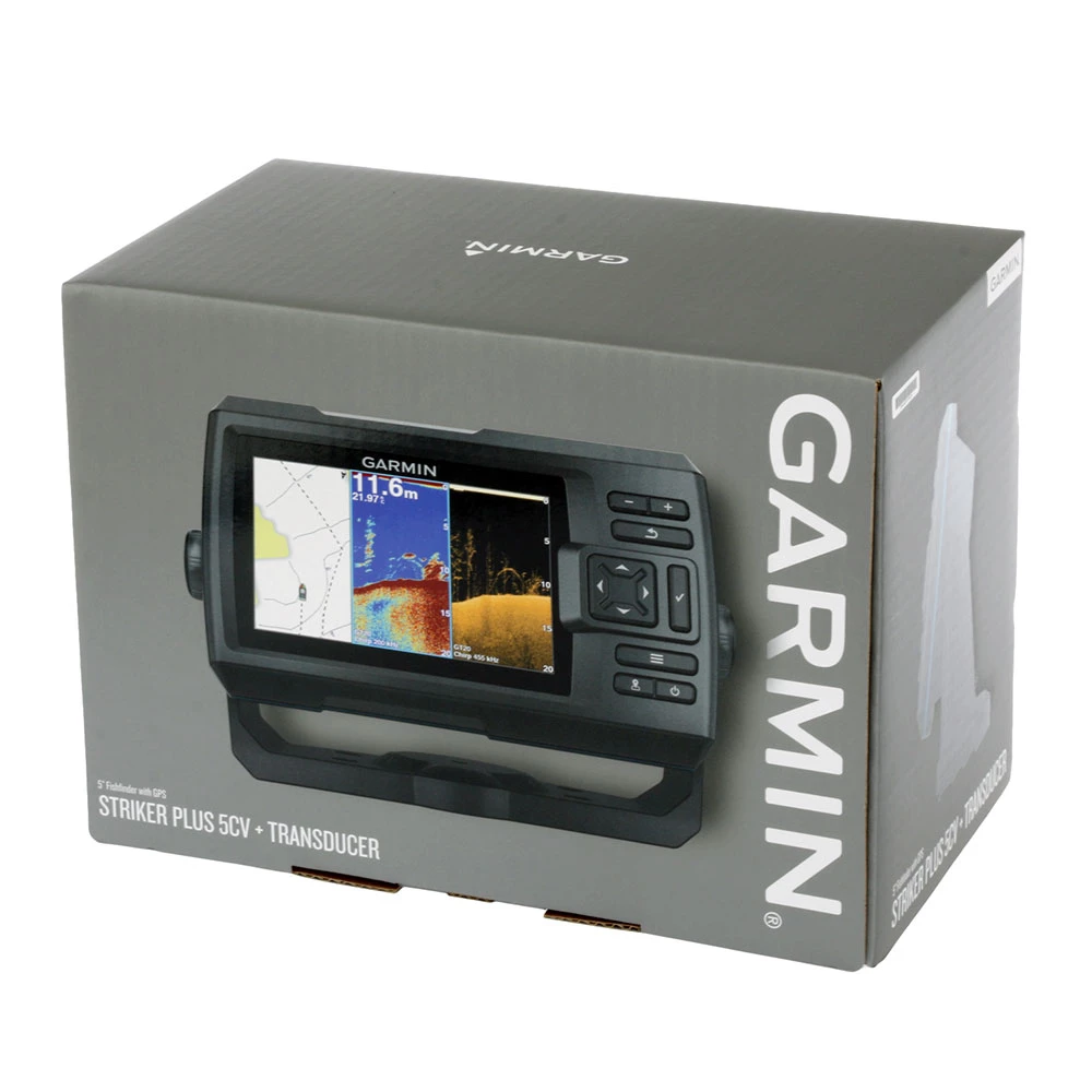 Garmin STRIKER Plus 5cv CHIRP ClearVu Fishfinder With GPS And GT20-TM Transducer 3 Garmin STRIKER Plus 5cv CHIRP ClearVu Fishfinder With GPS And GT20-TM Transducer