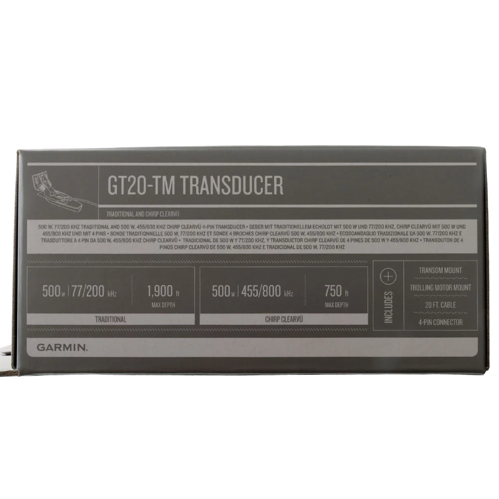 Garmin GT20-TM Transom Mount CHIRP ClearVu Transducer 4 Garmin GT20-TM Transom Mount CHIRP ClearVu Transducer - Image 2